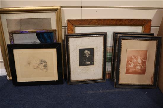 A quantity of assorted prints, drawings and photographs